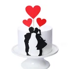 Новинка 2021, топпер для свадебного торта, милый, с днем Св. Валентина, украшение для торта, для свадьбы, дня рождения
