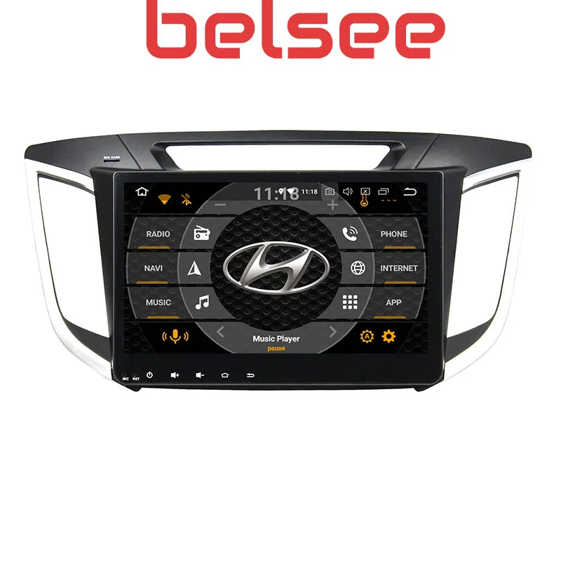 Belsee 10 1 &quotСенсорный экран 4 + 64G Android 9 0 автомобиль радио gps навигации для hyundai Creta ix25