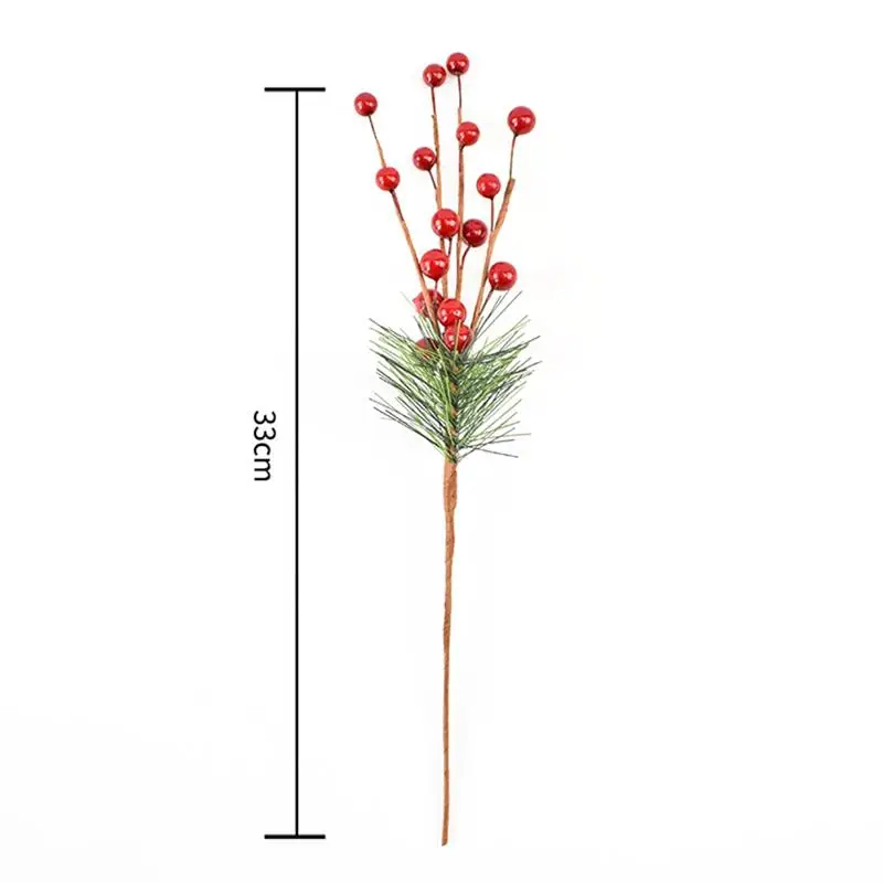 6 шт. красный смешанный искусственный цветок вишневые ягоды с тычинками Набор DIY