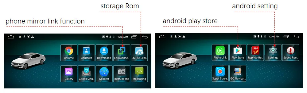10,25 'Android 4+ 64G rom сенсорный экран мультимедийный плеер стерео дисплей навигация gps для Mercedes Benz E класс 2009-2012
