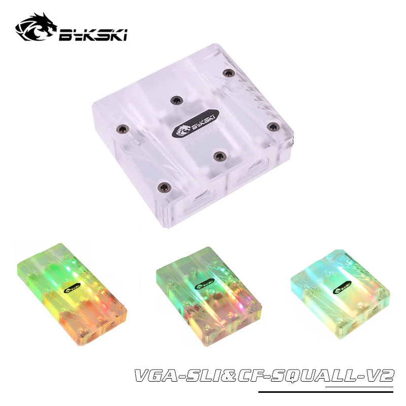 Bykski SLI/CF мультикарта SLI мостовой модуль акриловая коробка для графической карты