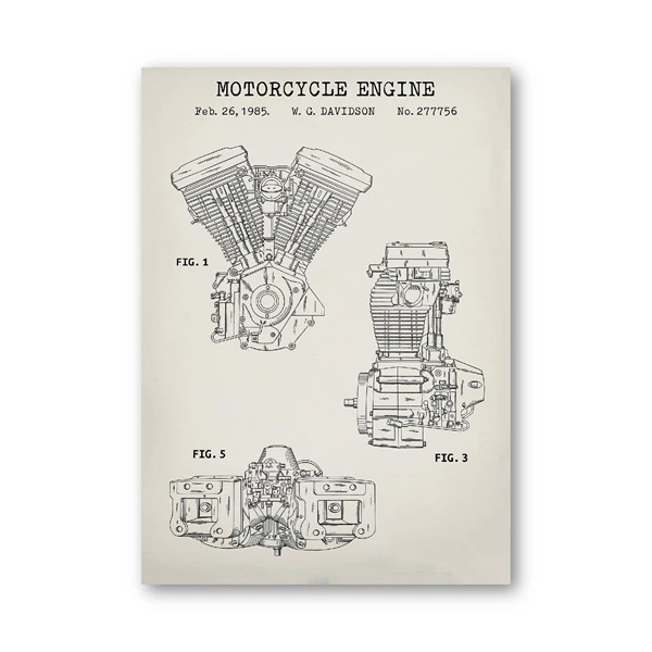 

Живопись "Мотоцикл мотор схема" dulike