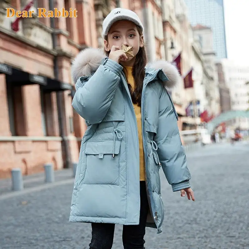 

-30 degrees Girls clothing warm Down jacket for girl clothes 2021 Winter Thicken Parka Hooded Children Outerwear Coats snowsuit