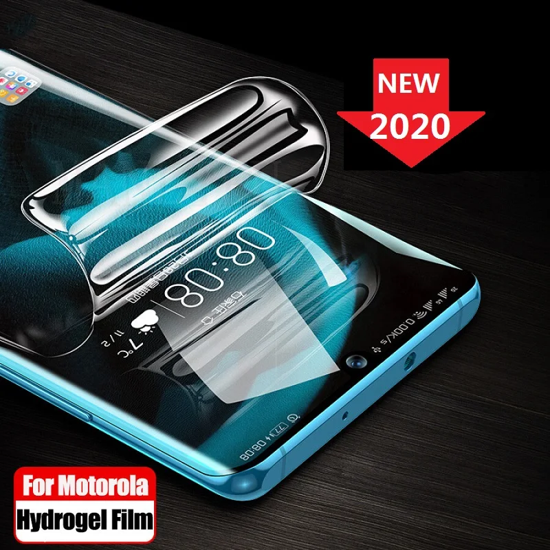 Защитная Гидрогелевая пленка на Moto One Action Macro Vision G8 G7 PLUS Z4 Play Force (не стекло) для