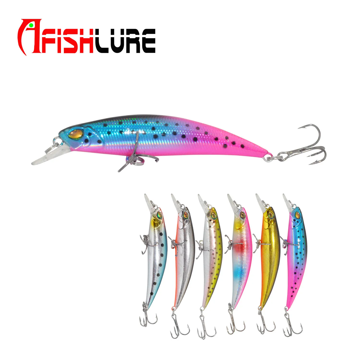 

Afishlure Hard Minnow Sinking Bass Fishing Wobbler Hard Lure Pesca Minnow Artificial Bait Hard Fishing Lure