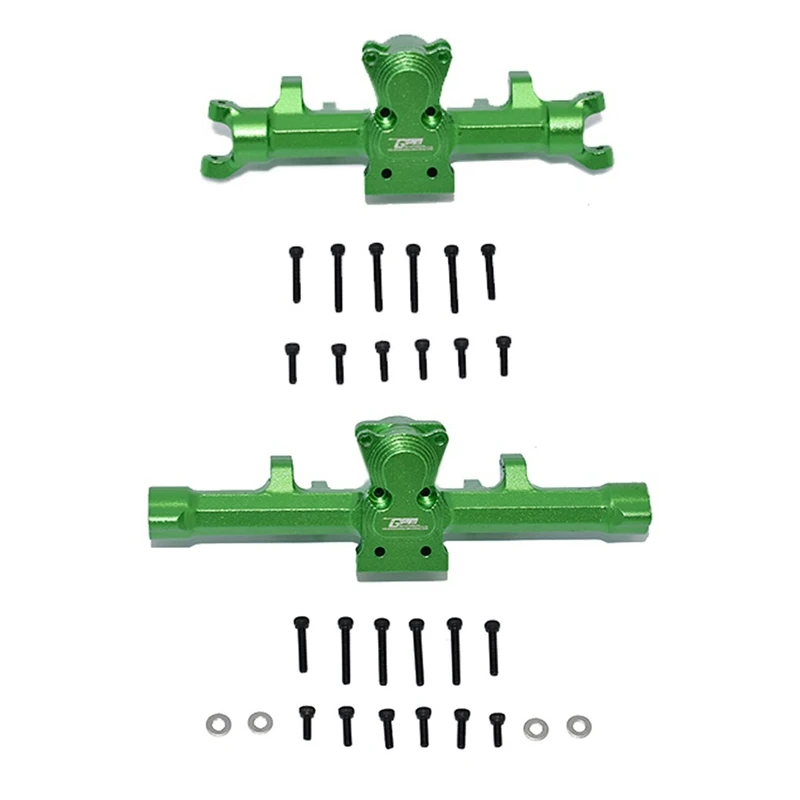 

2 Set Metal Bridge Axle Differential Housing For 1/24 RC Crawler SCX24 AXI90081 AXI00002 Upgrade Parts, Front & Rear