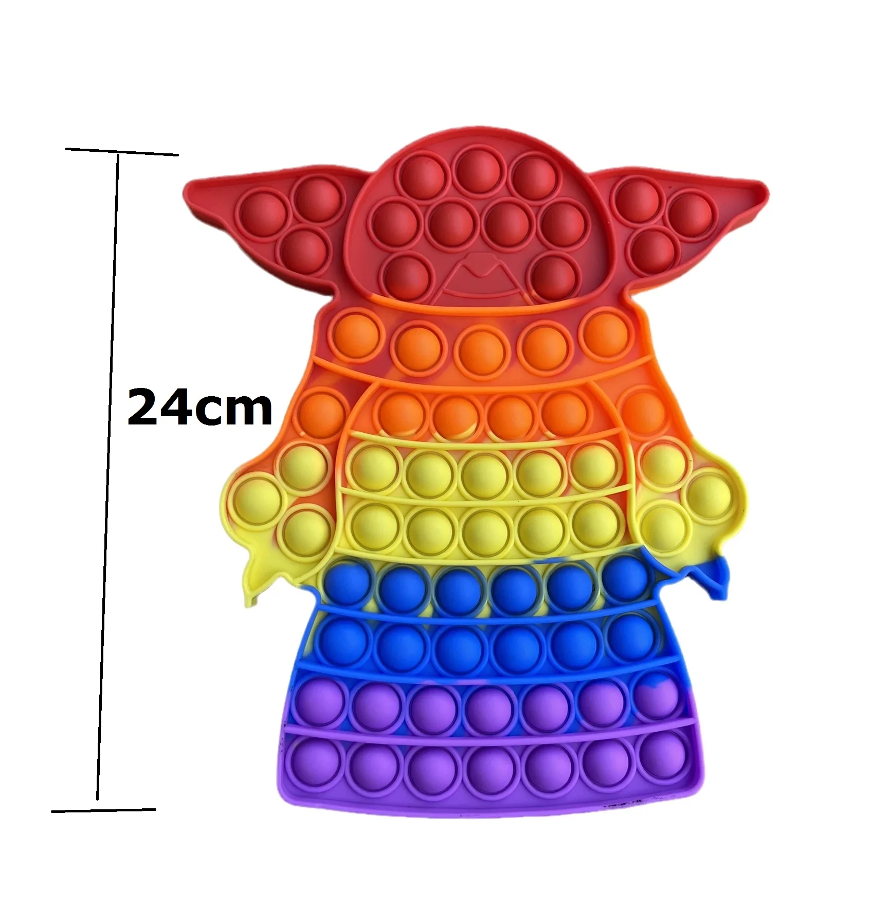 

Детские игрушки 24 см, мандалорианская пузырьковая сжимаемая игрушка для взрослых и детей, Веселая детская игрушка, антистресс