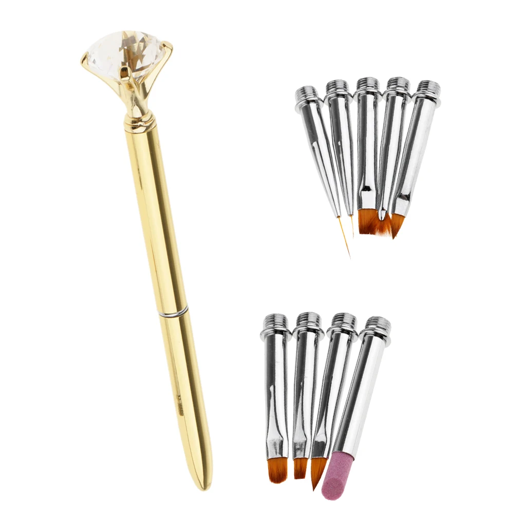 

Lots 10Pcs Nail Art French tips Liner Drawing Painting Design Brush Pen Head
