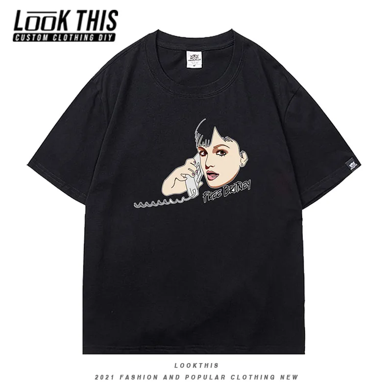 

Hot Y2k O-neck Tops Kawaii New Popular Men's Short-sleeved Summer Cute Pattern Round Neck T-shirt Printing Teen Unisex Casual