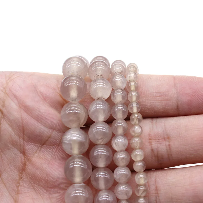 Натуральный серый кварцевый ледяной кристалл лабрадорит нефритовые бусины для