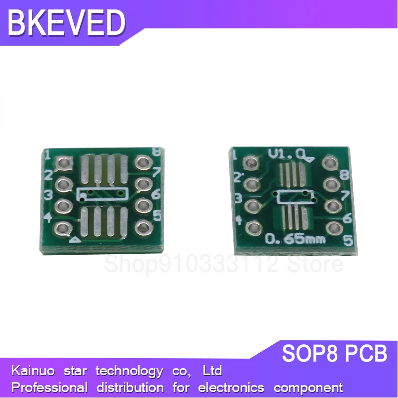 

20PCS TSSOP8 SSOP8 SOP8 to DIP8 PCB SOP-8 SOP Transfer Board DIP Pin Board Pitch Adapter