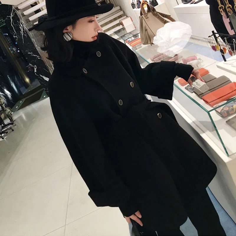 

New Anti-season Woolen Coat Female Small Child Long 2021 Autumn Spring