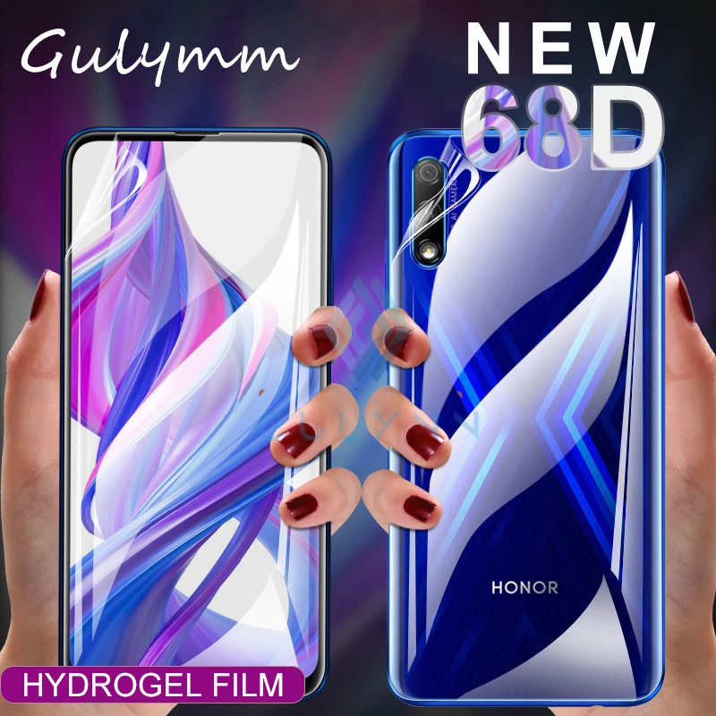 Защитная пленка 68D для Huawei P30 P20 Lite Гидрогелевая защиты экрана передняя и задняя
