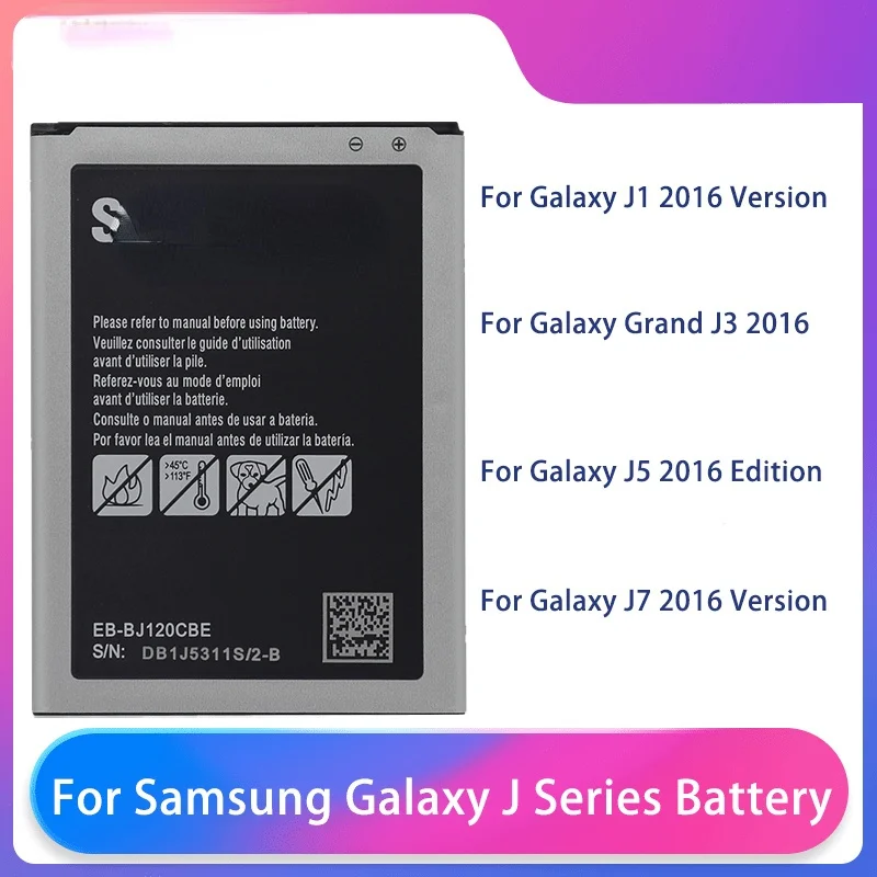 

Orginal Battery For Galaxy J1 J3 J5 J7 2016 J2 Prime J7 Neo 2015 J120 J120F G530 G531 J510 J510F J7008 J700F J7009