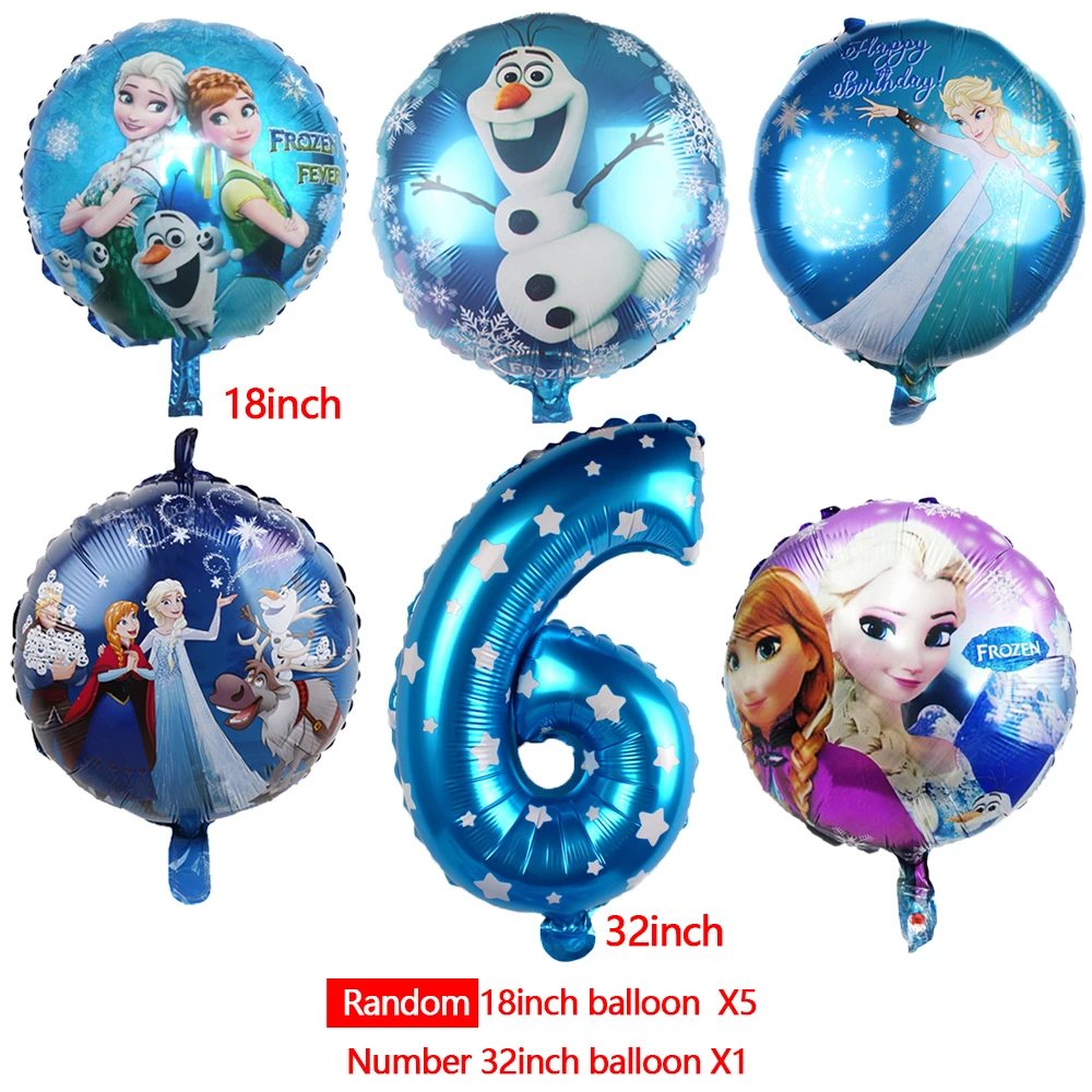 

Disney Frozen Princess Anna Elsa Kids Birthday Party Decoration Set Party Supplies Baby Birthday Party Pack event