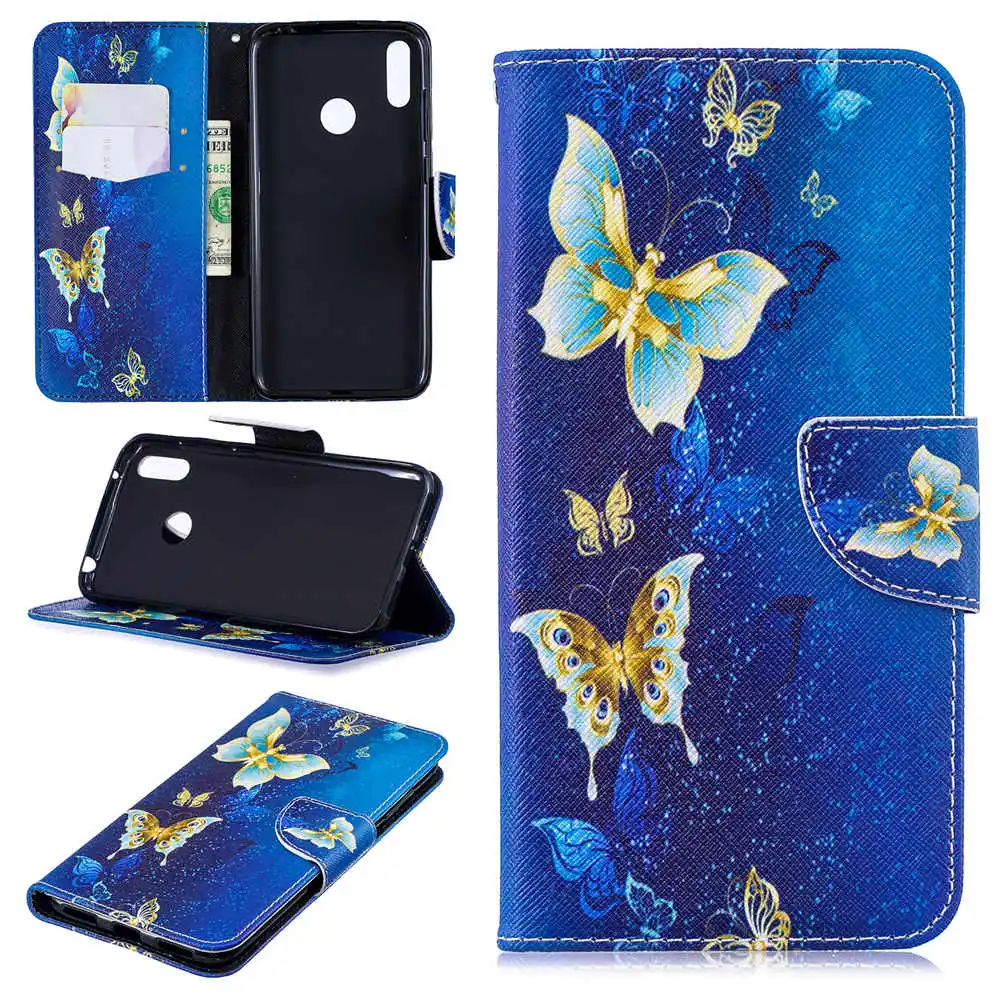 16 Милый кожаный чехол для телефона s для Fundas samsung Galaxy A10 A20 A30 A40 A50 A70 A10E A20E Чехол-бумажник держатель для карт откидная крышка - Цвет: 16