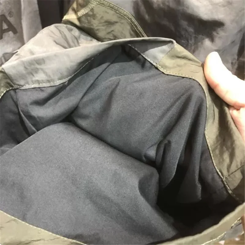 

Spring And Summer Men's And Women's Retro Tooling Loose Multi Pocket High Quality Travis Scott Style Solid Color Capris