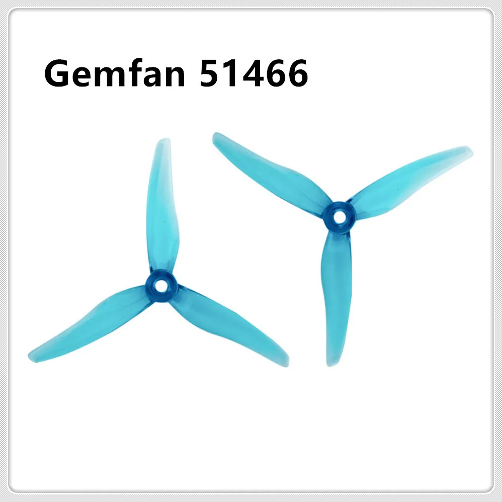 24 шт./12 пар пропеллеры Gemfan Hurricane 51466 с тремя лопастями для двигателя 2306 2207 RC FPV Multirotor