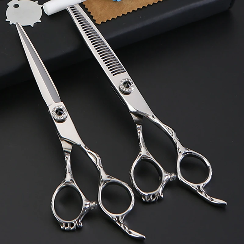6 Inch Real Japan 9CR18MO SUS440C Stainless Steel High Grade Hair Salon Cutting Scissors Hairdressing Shears | Красота и здоровье