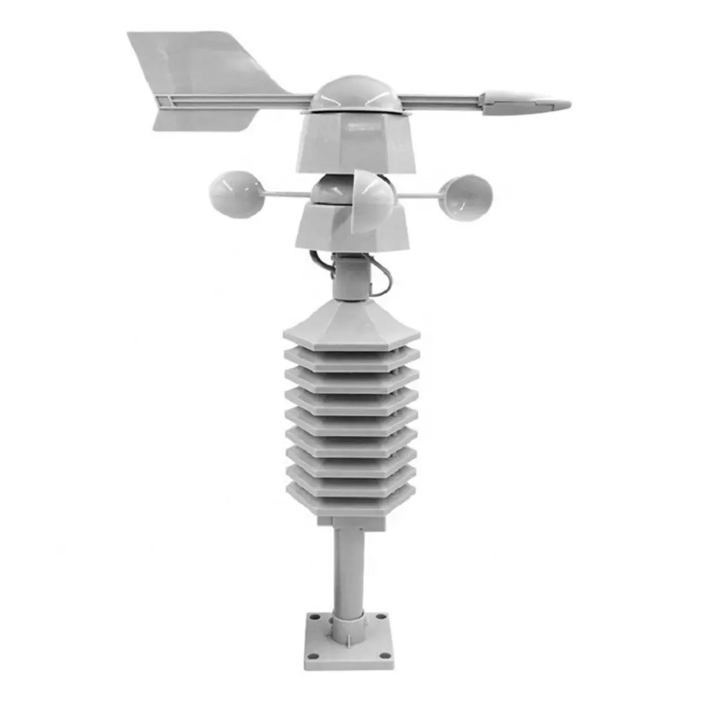 Беспроводная метеостанция с часами 433 МГц датчик скорости ветра направления