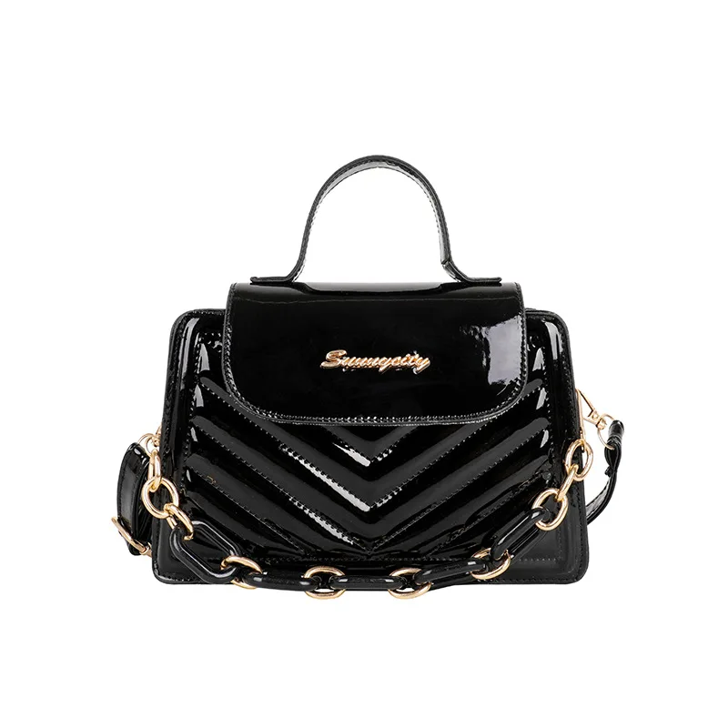 

Small bag women's bag 2021 summer fashion simple one-shoulder bag summer texture chain mini stiletto bag crossbody bag