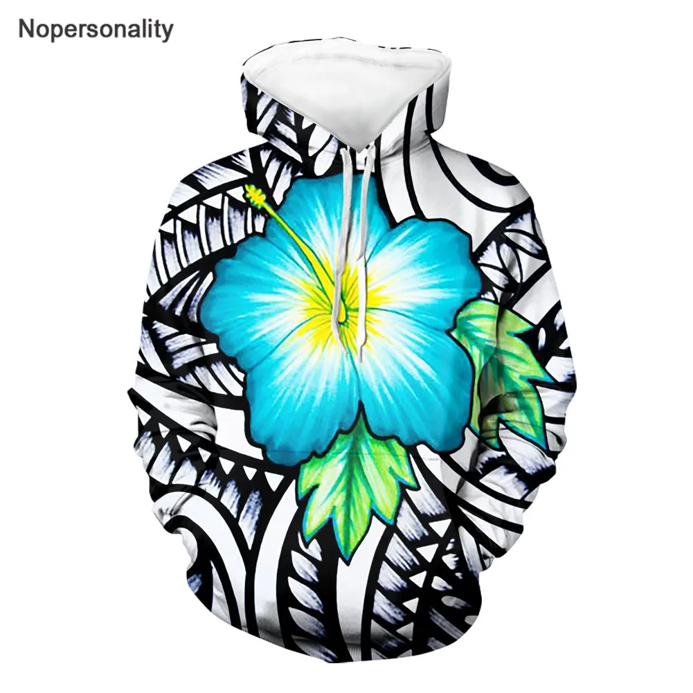 

Nopersonality, осенне-весенние женские толстовки, полинезийские принт гибискуса, Гавайские пуловер в цветочек, спортивные костюмы, куртки