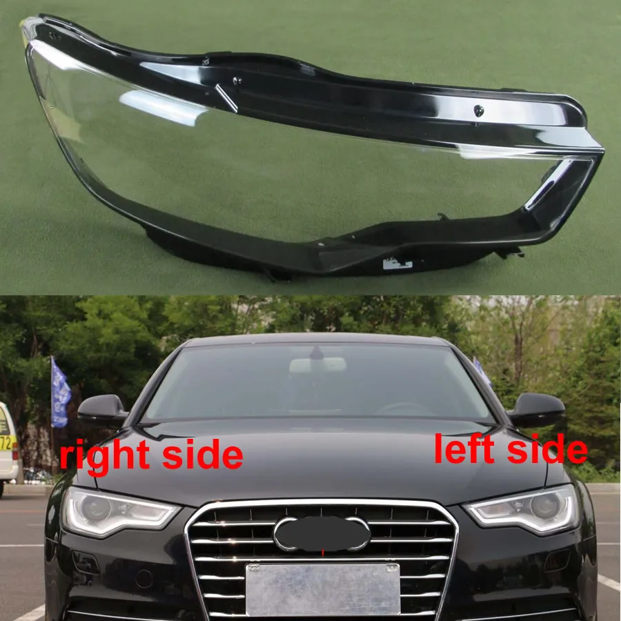 Для Audi A6L C7 2012 2013 Крышка передней фары крышка лампы оболочки фары прозрачный абажур объектив