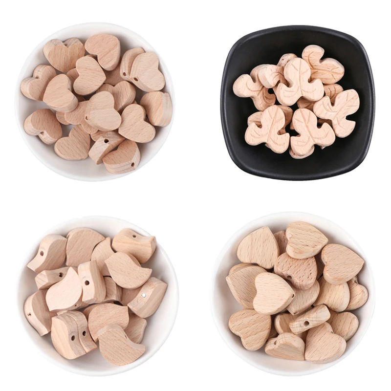 5/10 шт Бусины Из Натурального бука деревянные бусины для маленьких