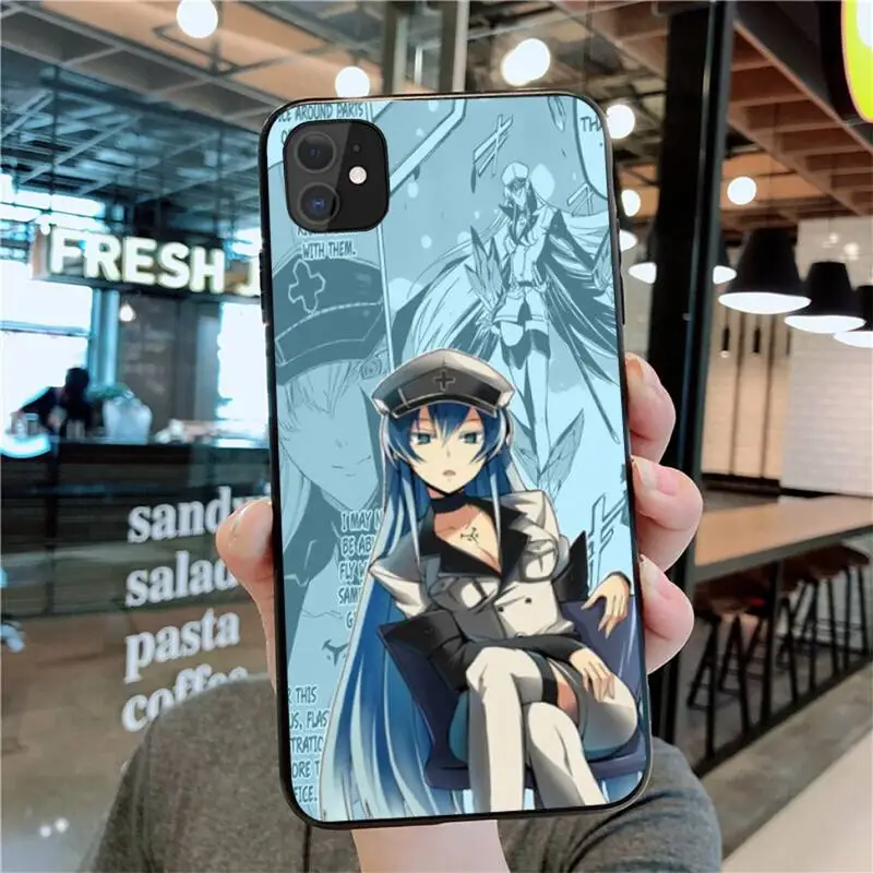 Anime Akame Ga Kill Phone Case For iphone 12 11 Pro Max Mini XS Max 8 7 6 6S Plus X 5S SE 2020 XR cover images - 6