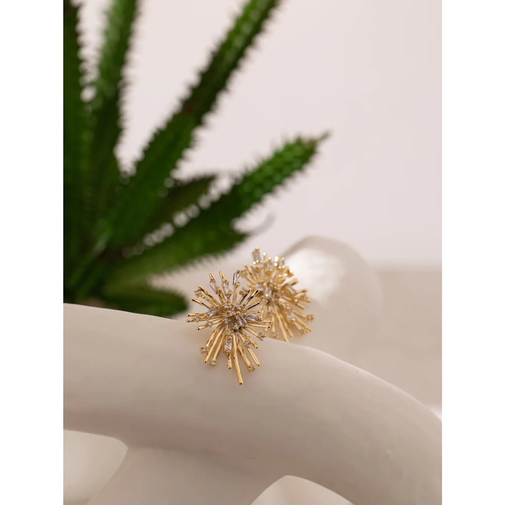 Yhpup новые деликатные блестящие серьги с цирконием кубической огранки