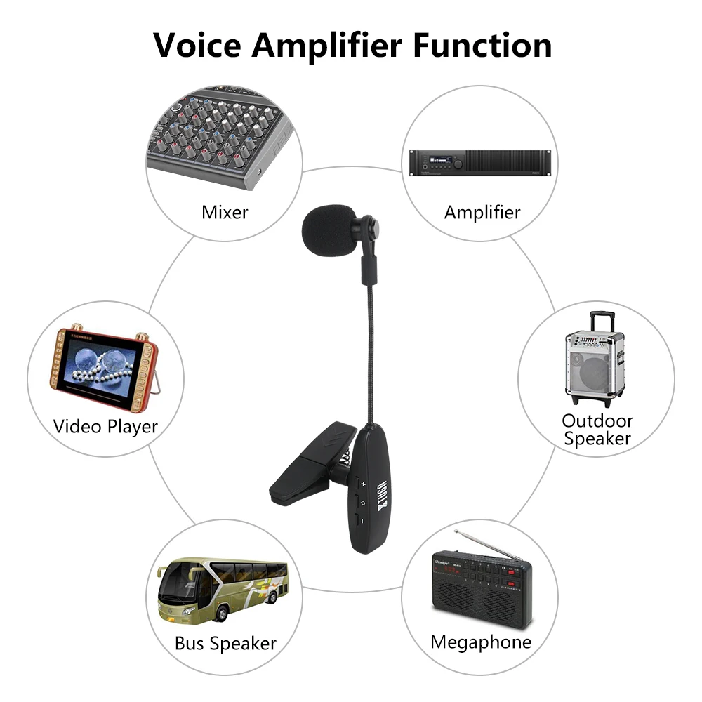 XTUGA саксофон UHF беспроводной инструмент микрофон конденсаторный зажим гусиная