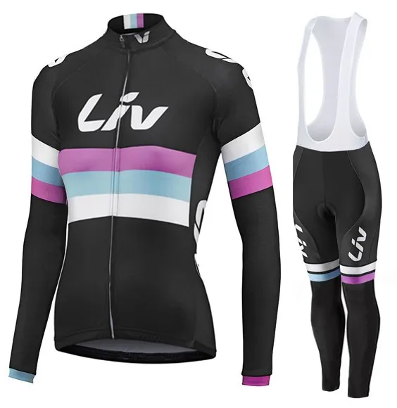 LIV Pro Team Велоспорт Джерси Набор быстросохнущая весна/осень женский длинный рукав Джерси Велоспорт комбинезон Mtb Ropa Ciclismo Hombre