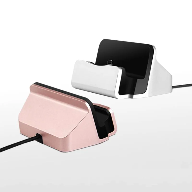 For IPhone X 8 7 6 USB Cable Sync Cradle Charger Base for Xiaomi Android Type C Samsung Stand Holder Charging Dock Station | Мобильные