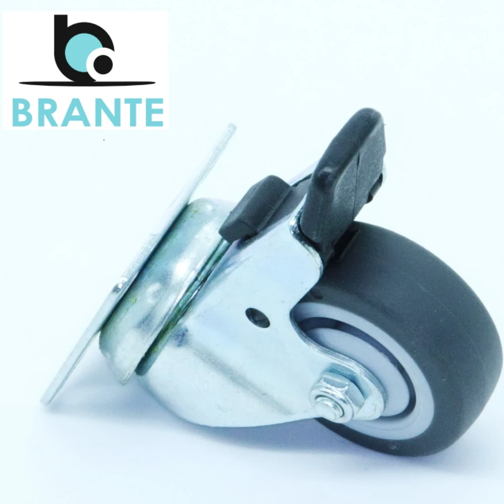 Комплект 2 колес Brante поворотное 50 мм. на площадке с тормозом | Обустройство дома