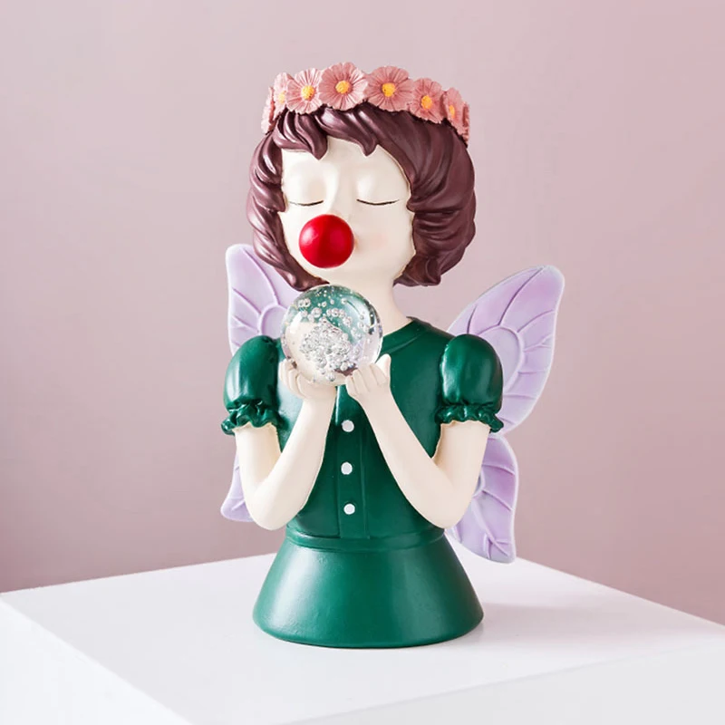 

2021 Light Luxury Dried Flower Vase Mermaid Angel Butterfly Flower Arrangement Home Decoration Modern Jewelry Gift Home Vase