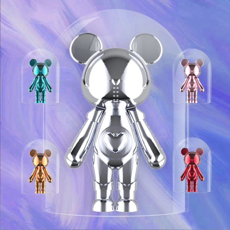 

COSMOS Interstellar Bear Electroplating Energy Blind Box Guess Bag Toys Doll Cute Anime Figure Desktop Ornaments Gift Collection
