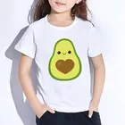 2020 Kawaii Детская футболка с авокадо детская одежда для веганов Летняя Детская футболка с короткими рукавами детские топы для мальчиков и девочек