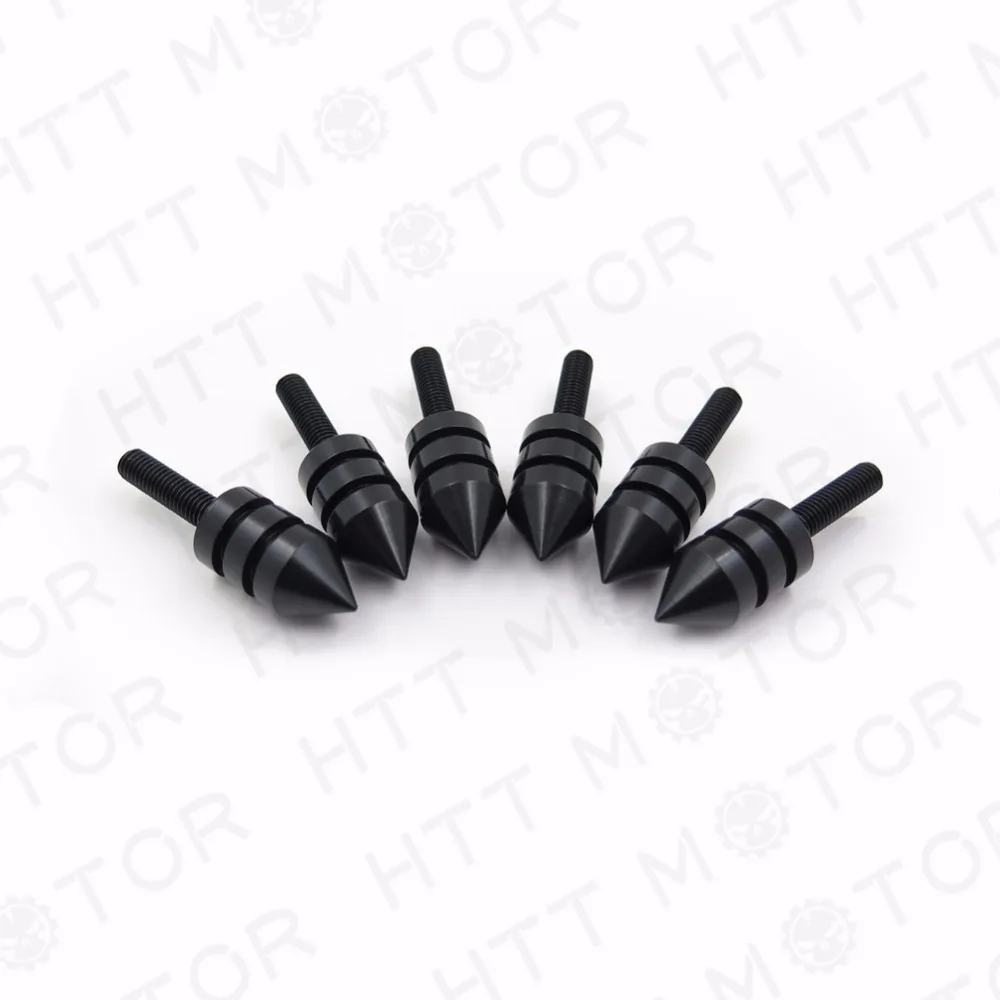 Бесплатная доставка запчасти для мотоциклов болты с черными шипами ветрового
