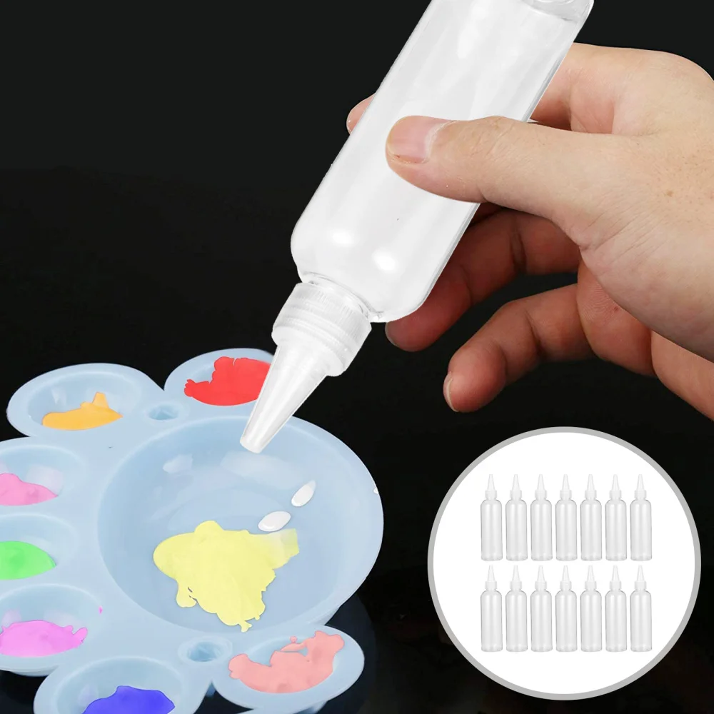 

20pcs 120ml Bottle Pointed Mouth Empty Bottle for Essential Oils Liquid