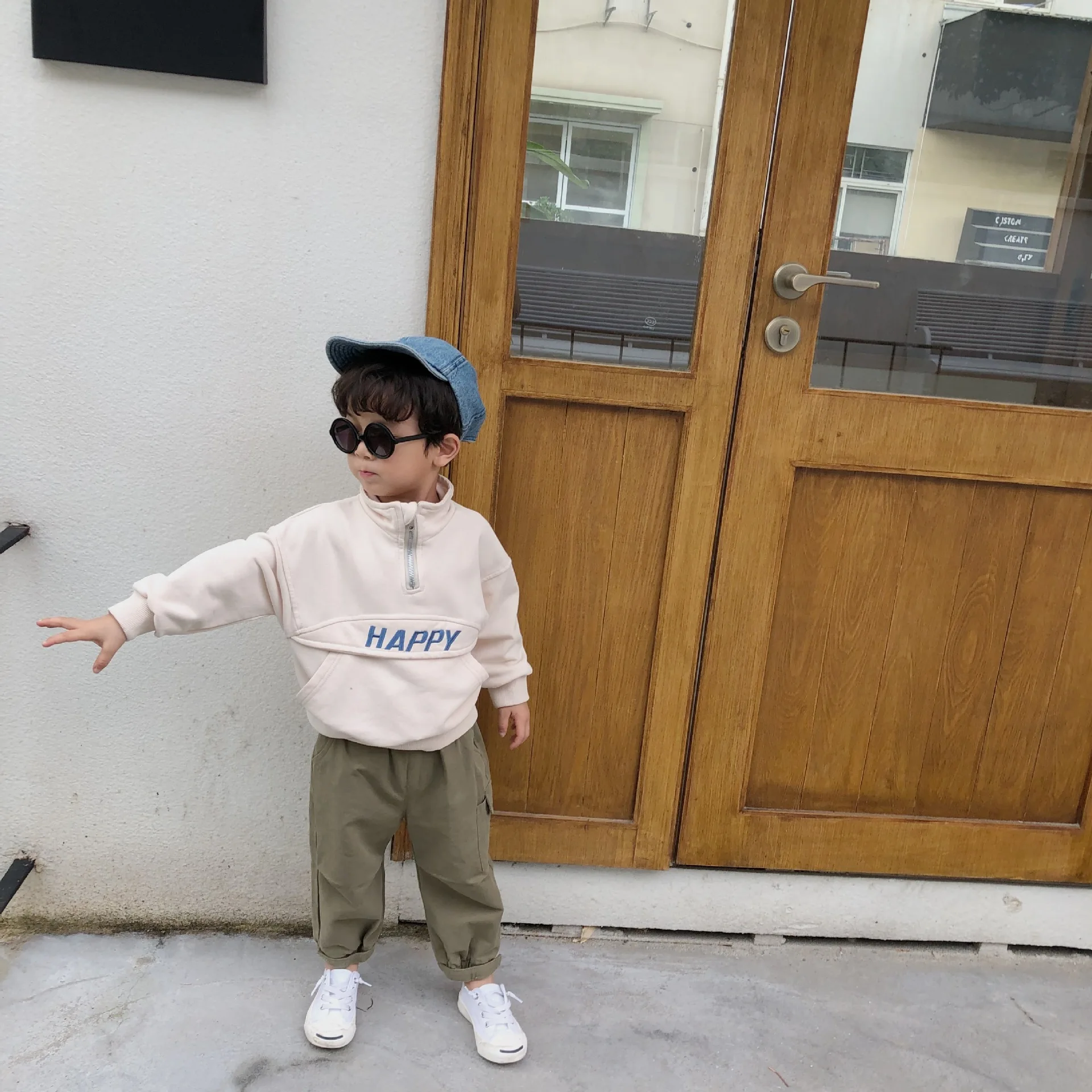 Ранняя осень модные пуловеры с вышивкой для мальчиков детские хлопковые