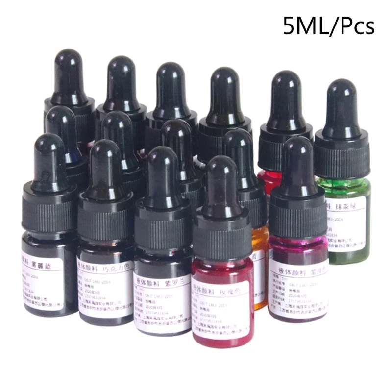 

5ml Liquid Pigment DIY Handmade Scented Candle Coloring Colorants for Jelly Soybean Wax Dye Making Accessories