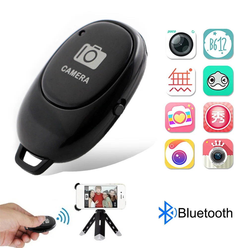 

Camera Shutter Remote Control Bluetooth Wireless Selfie Button Clicker for Android IOS Smartphones Selfie artifact Controller