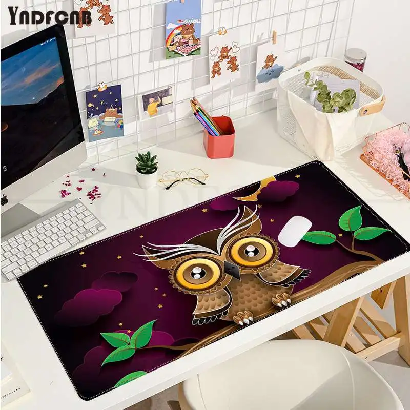 

Funny Owl Animal Simple Design Large sizes DIY Custom Mouse pad mat Size for CSGO Game Player Desktop PC Computer Laptop