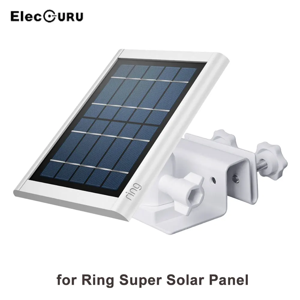 Gutter Mount for Ring Super Solar Panel Weatherproof Outdoor Roof Adjustable 180 Degree Swivel Solar Panel Mounting Brackets