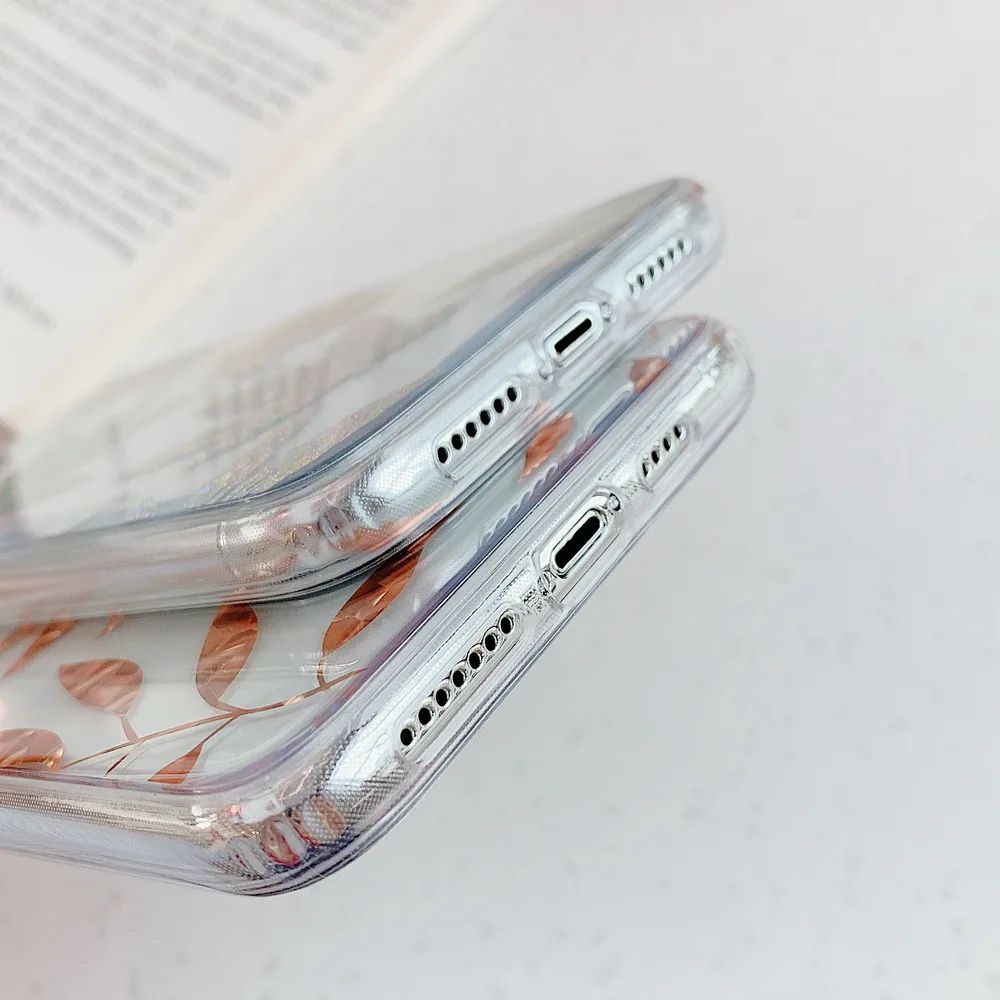 Netarlier Новый IMD чехол для iPhone11 Pro Max 8 7 Plus X XR XsMax Гальванизированный розовый Золотой