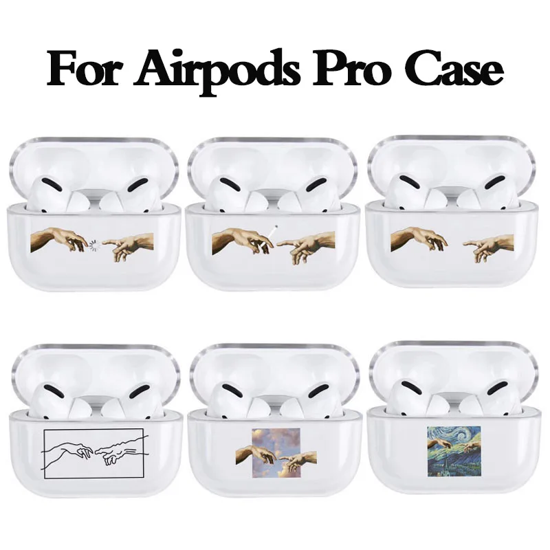 Модный чехол с забавным рисунком для Apple Airpods Pro, Роскошный прозрачный защитный чехол для наушников с Bluetooth для air pods 3, Жесткий Чехол