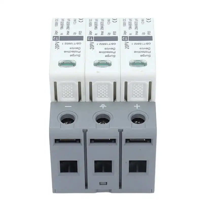 Photovoltaic Lightning Protector Voltage Arrester Quick Response More Stable Performance 1000VDC for DC Power System | Обустройство