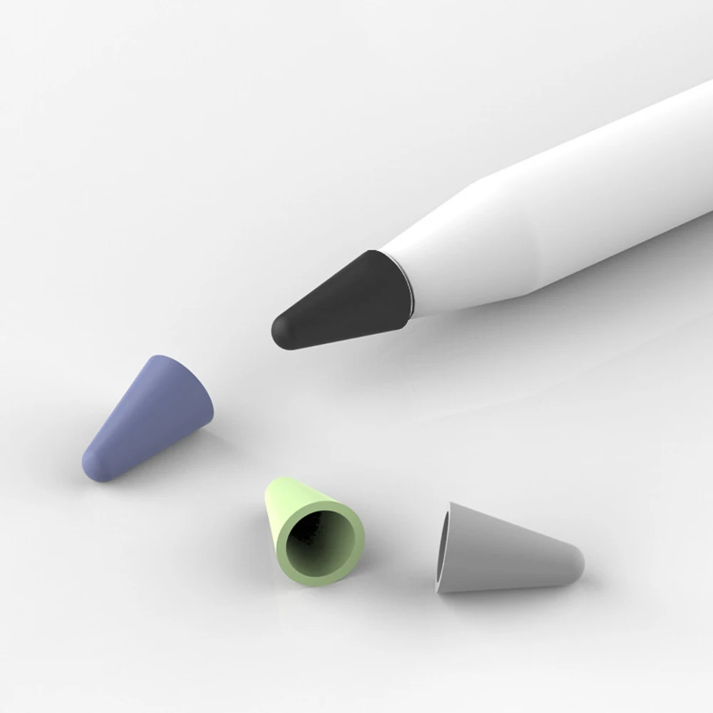 

8 шт милый тонкий наконечник Обложка для Apple Pencil 2nd 1st поколения звука силиконовые стилус для сенсорного экрана Замена ручка перо чехол кожи