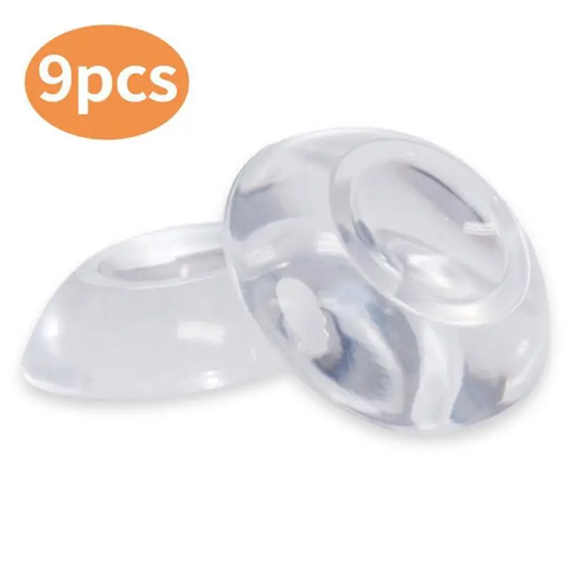 

9 шт., силиконовый прозрачный глушитель для защиты стен от ударов дверной ручки