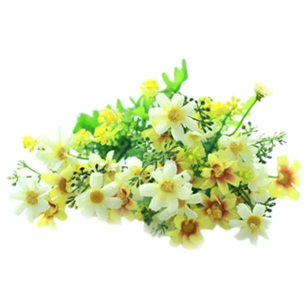 

1 Bouquet 28 Heads Fake Artificial Silk Flower Home Wedding Decoration